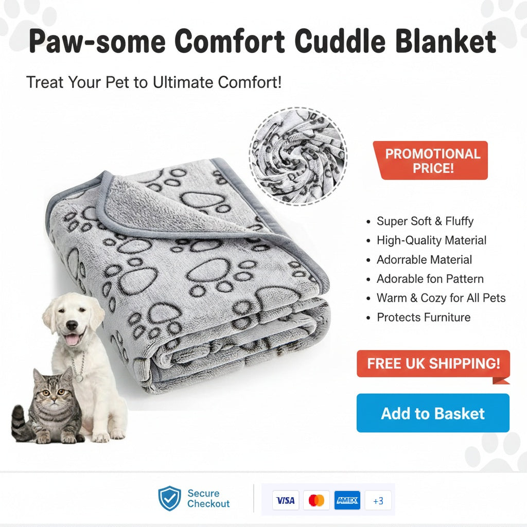 Paw-some Comfort Cuddle Blanket