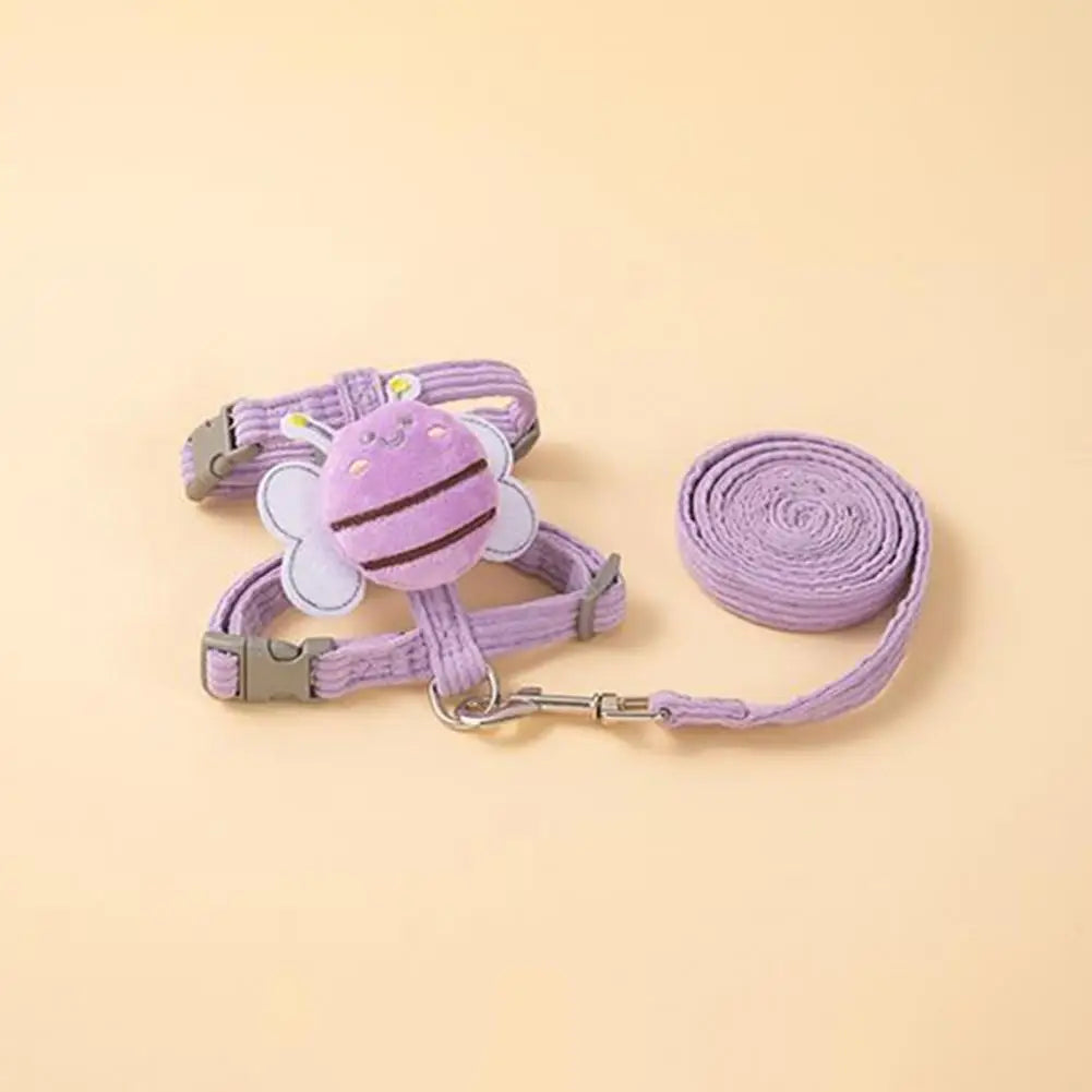 The "Little Buzzer" Corduroy Harness & Lead Set