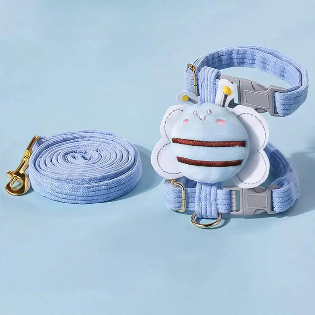 The "Little Buzzer" Corduroy Harness & Lead Set