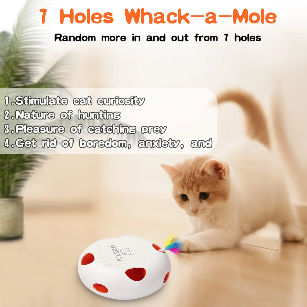 INKZOO Whack-A-Mole Cat Toy