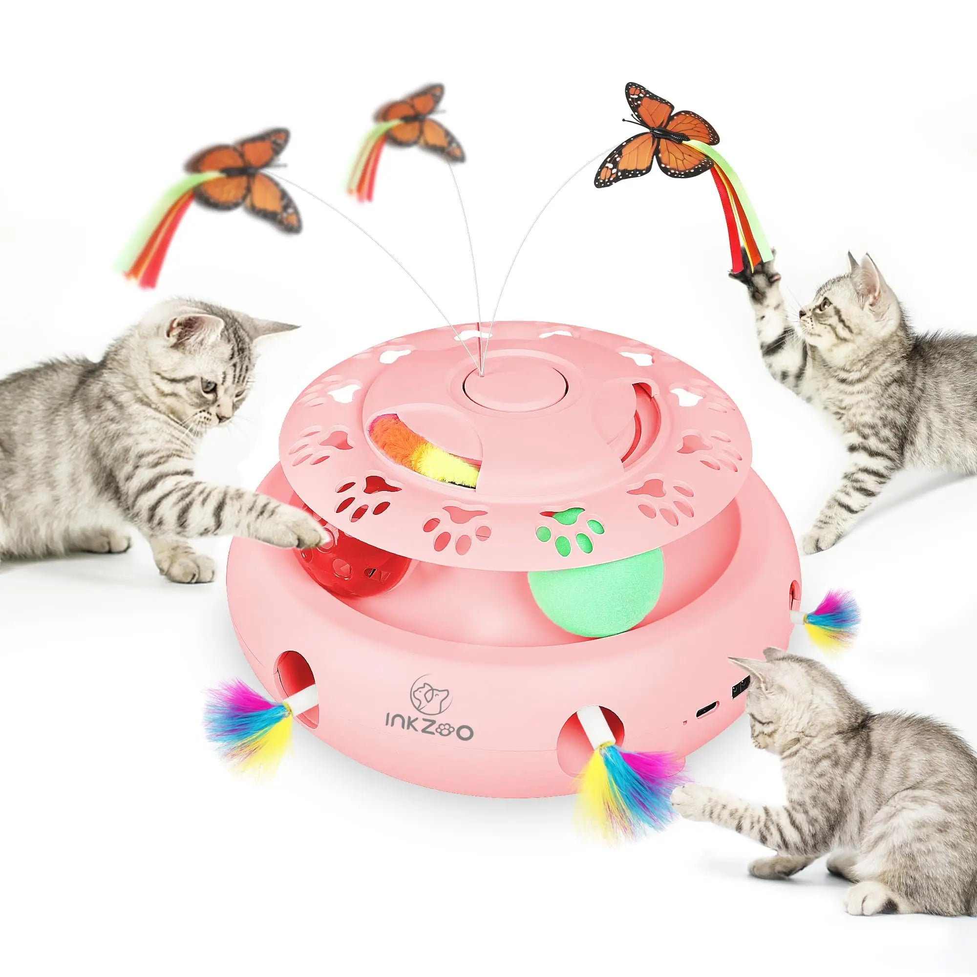 INKZOO Whack-A-Mole Cat Toy