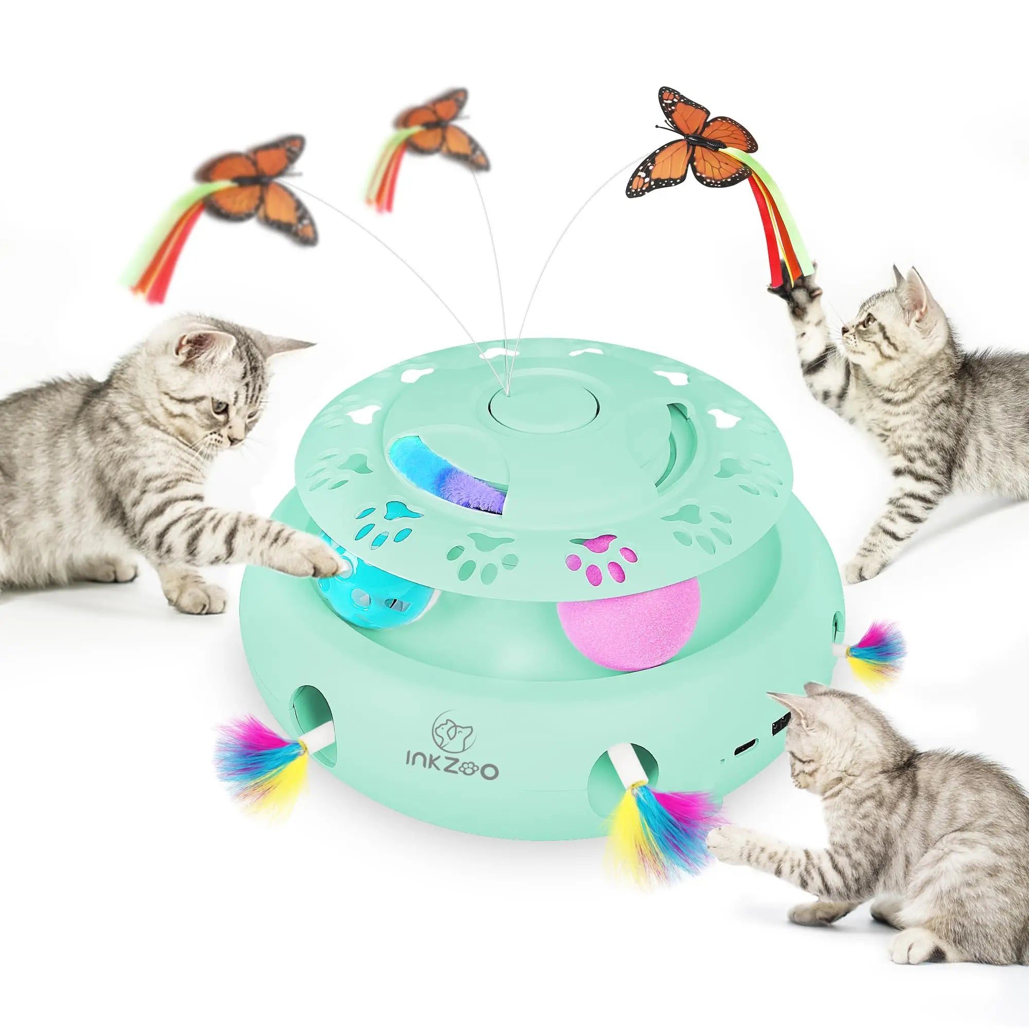 INKZOO Whack-A-Mole Cat Toy