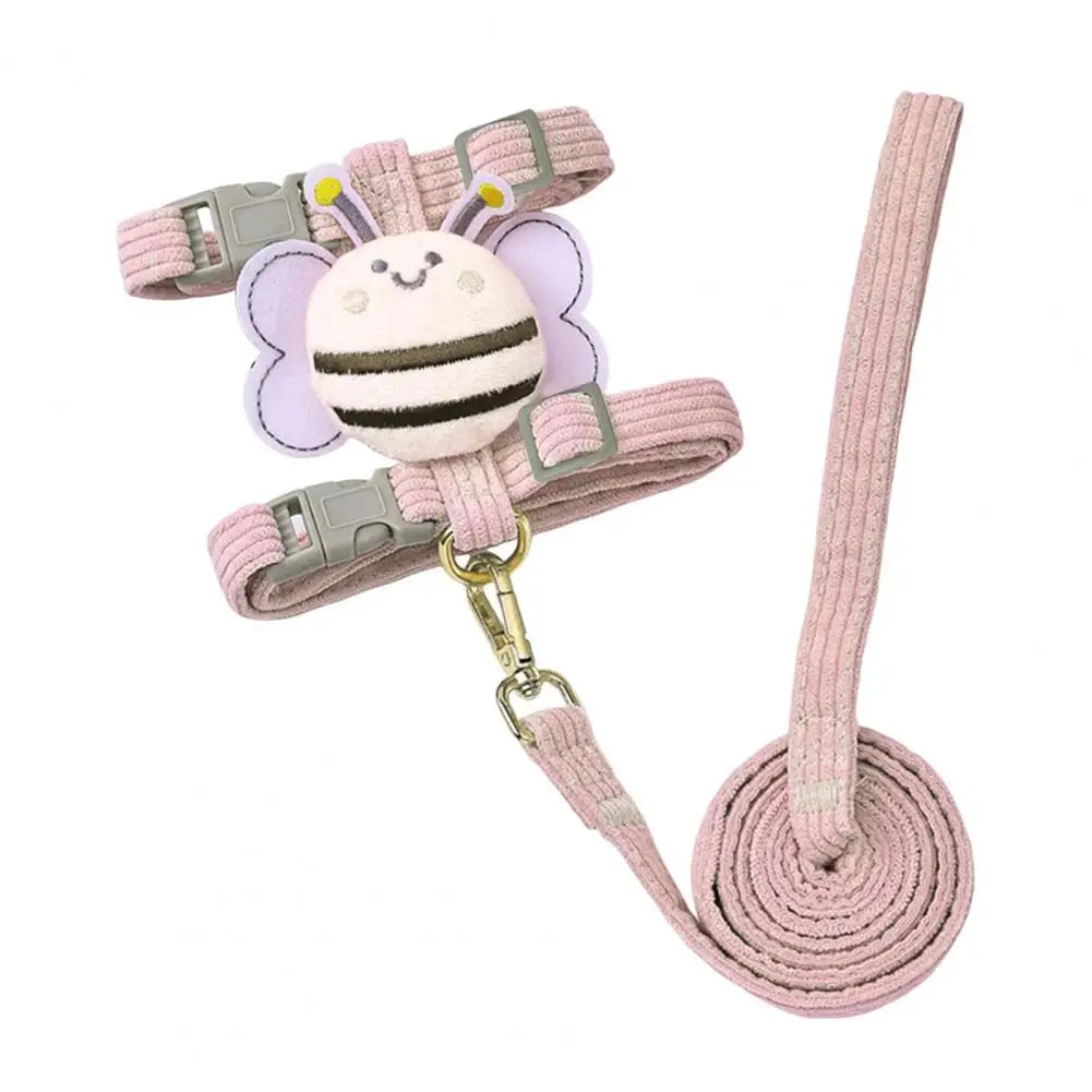 The "Little Buzzer" Corduroy Harness & Lead Set