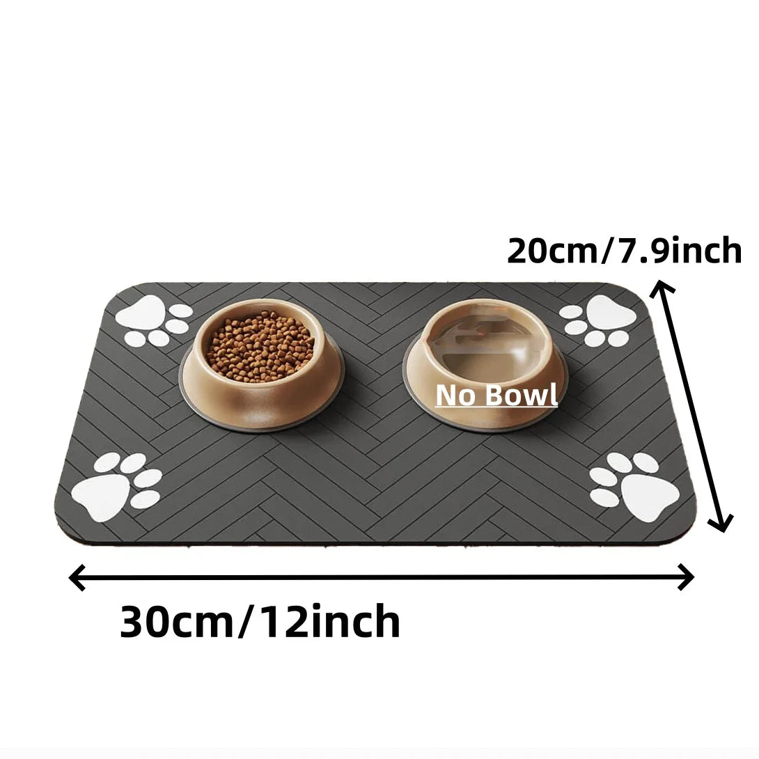 The "Paws & Floors" Feeding Mat