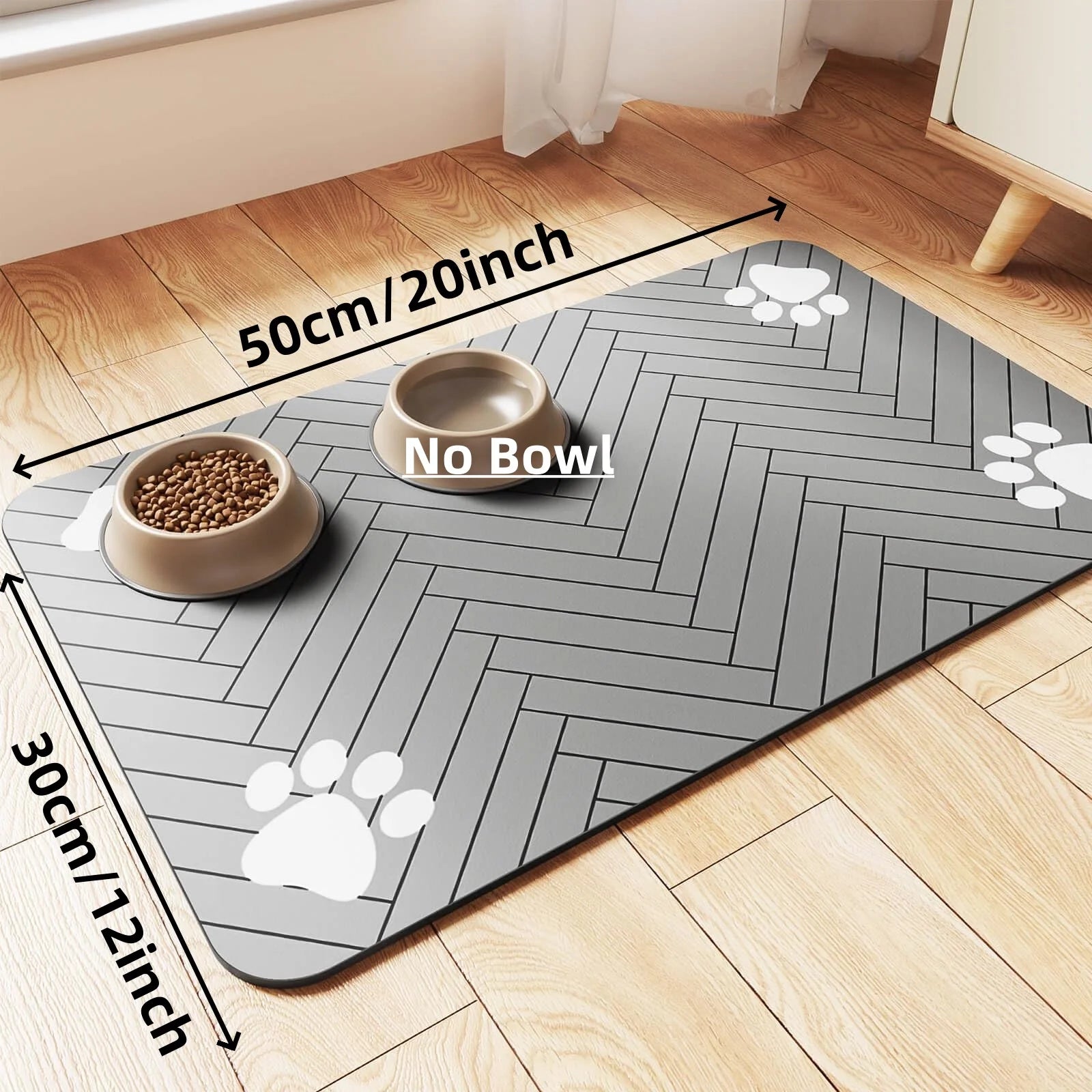 The "Paws & Floors" Feeding Mat