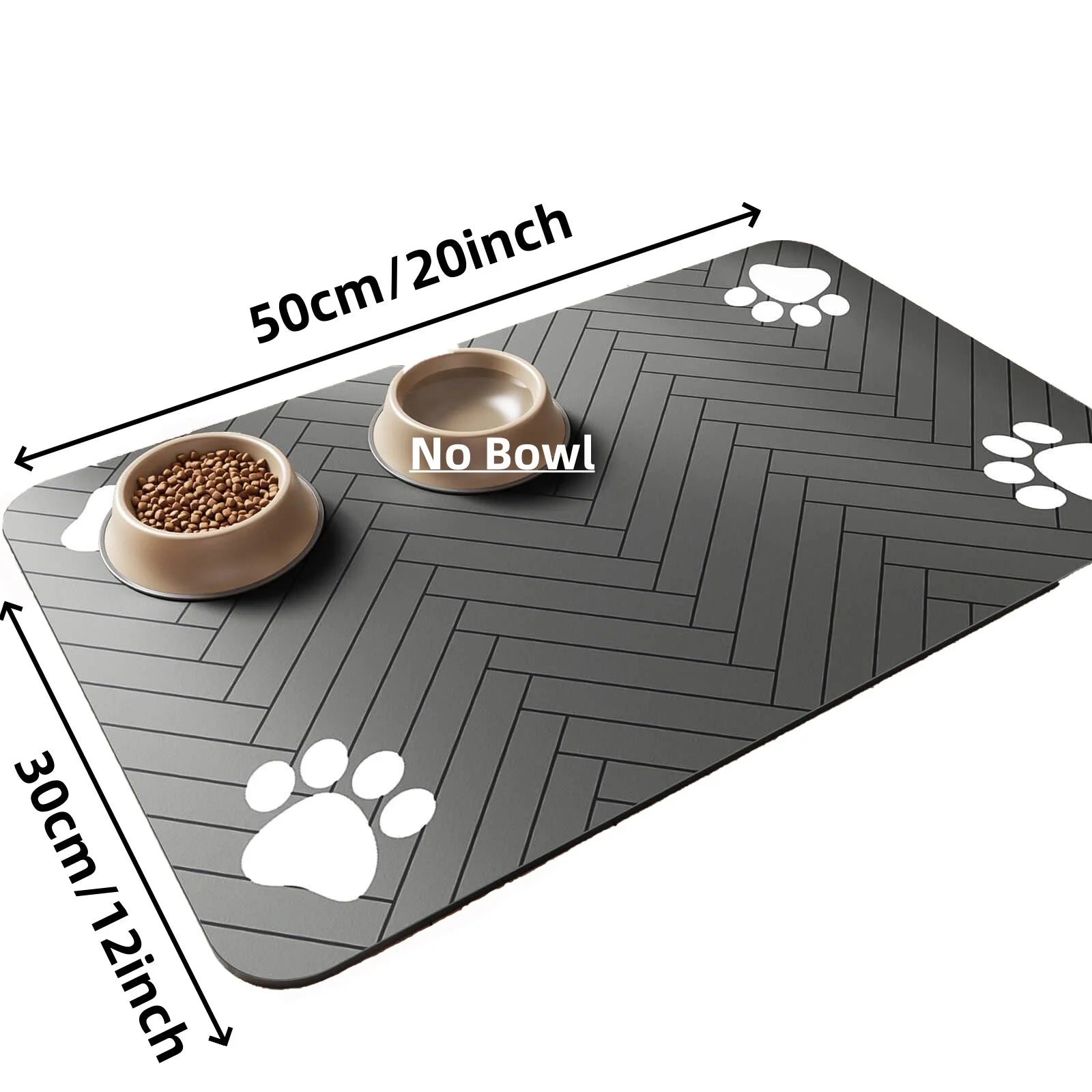 The "Paws & Floors" Feeding Mat