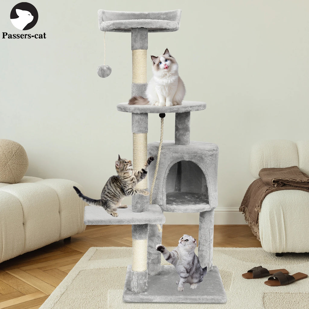 The 'Kitty King's Keep' Multi-Level Cat Tree