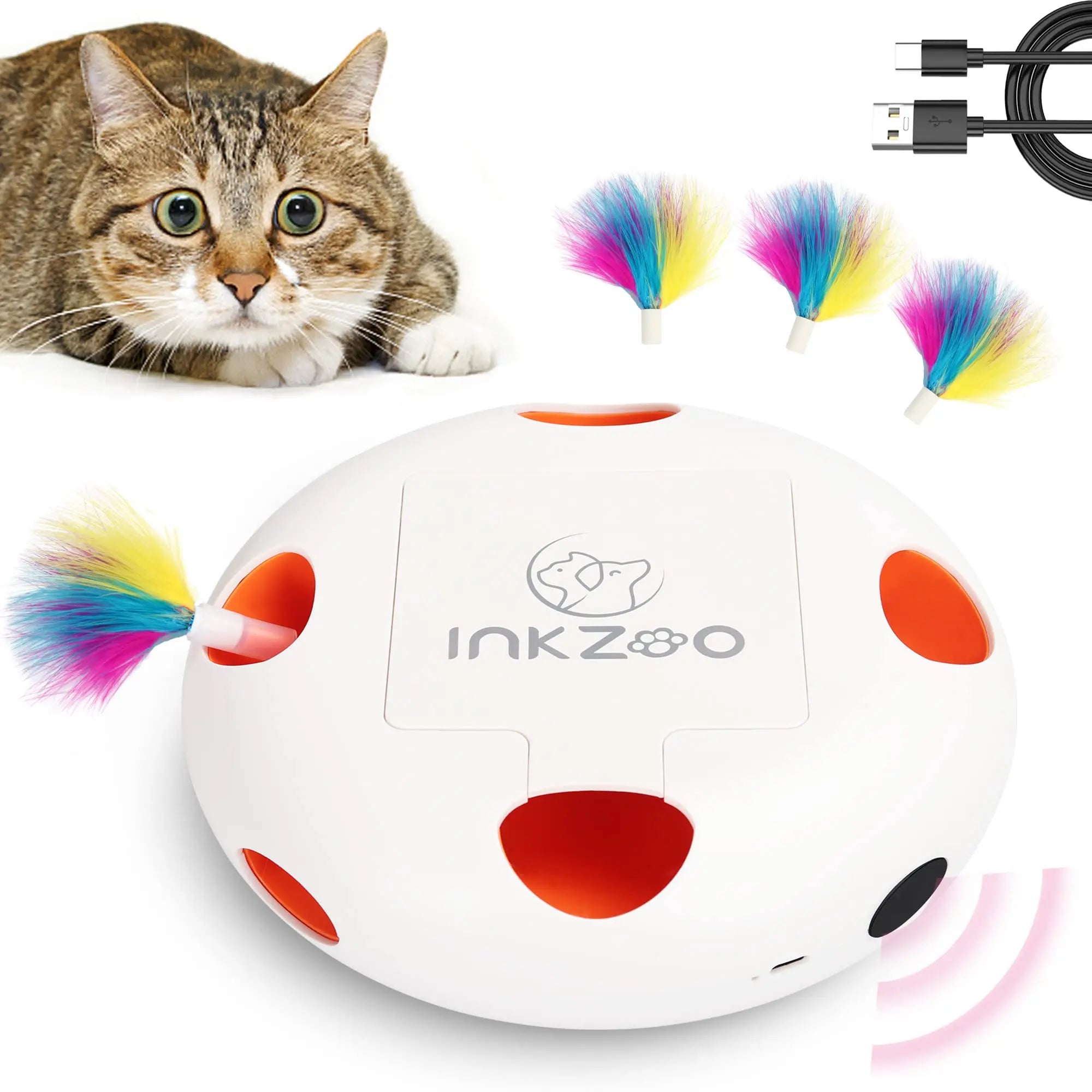 INKZOO Whack-A-Mole Cat Toy