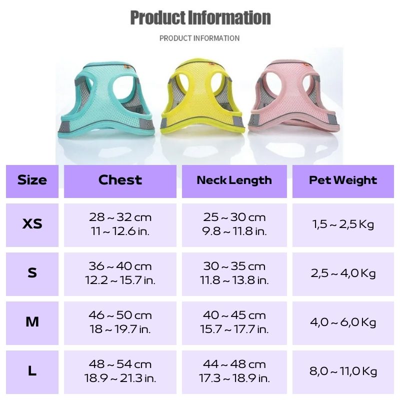 'Night-Walker' Safety Cat & Small Dog Harness